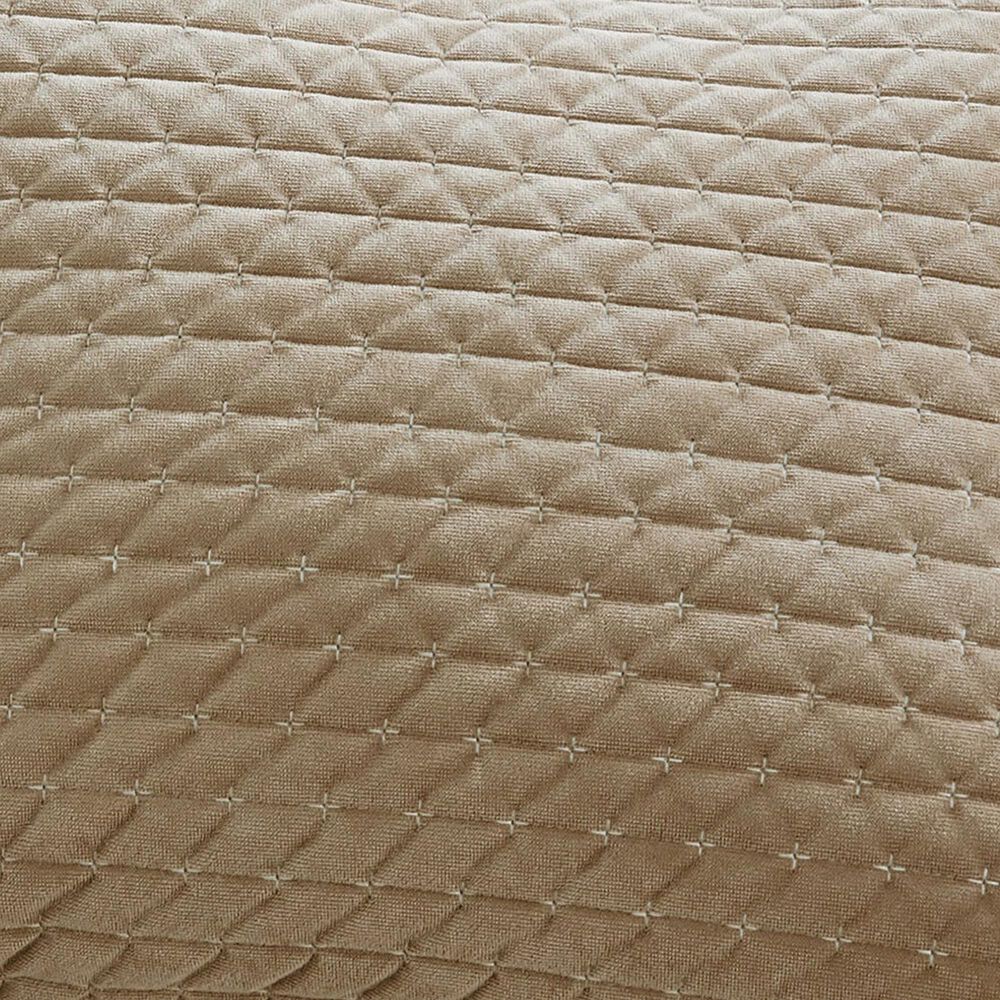 Levtex Velvet Stitch 3-Piece King/California King Quilt Set in Taupe, , large