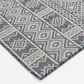 Central Oriental Melbourne Draya 7"10" x 9"10" Lagoon and Multicolor Area Rug, , large