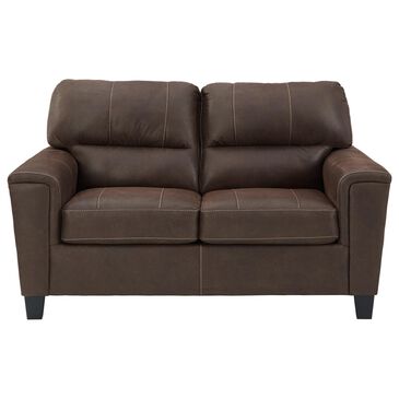 Signature Design by Ashley Navi Stationary Loveseat in Chestnut, , large