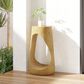 Hearth and Haven Outdoor End Table with Hollow Design in Natural, , large