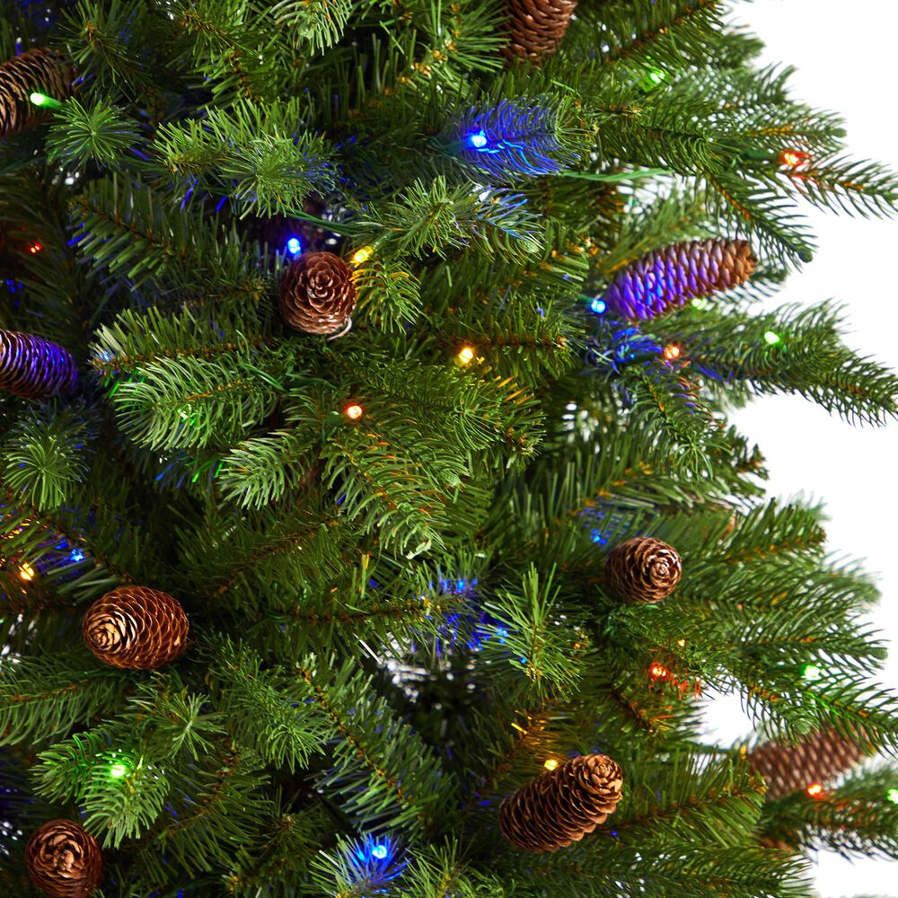 Nearly Natural Inc 7' Fraser Fir Christmas Tree with 300 LED Lights in