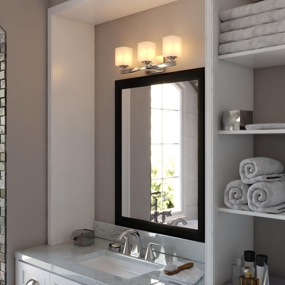 Vaxcel Robey 3-Light Bathroom Vanity in Polished Nickel, , large