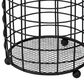 Home Basics Grid Cutlery Holder with Mesh Bottom in Black, , large