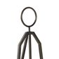 Maple and Jade Extra Large Adjustable Display Easel with Wood Tray in Matte Black and Dark Brown, , large