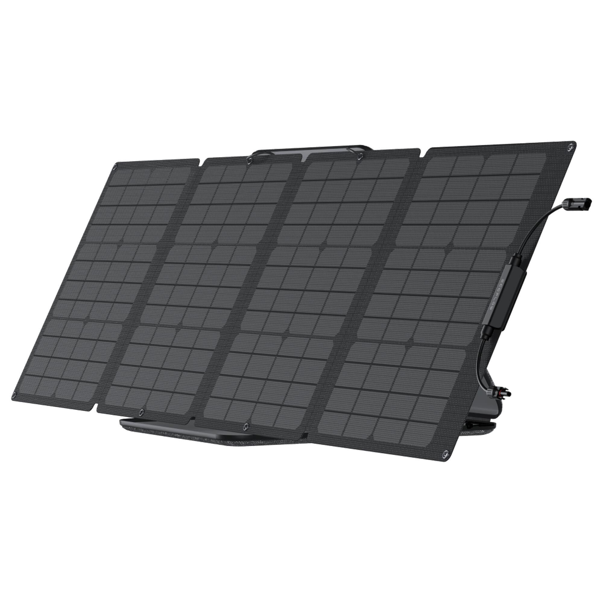 EcoFlow 110W Portable Solar Panel in Black