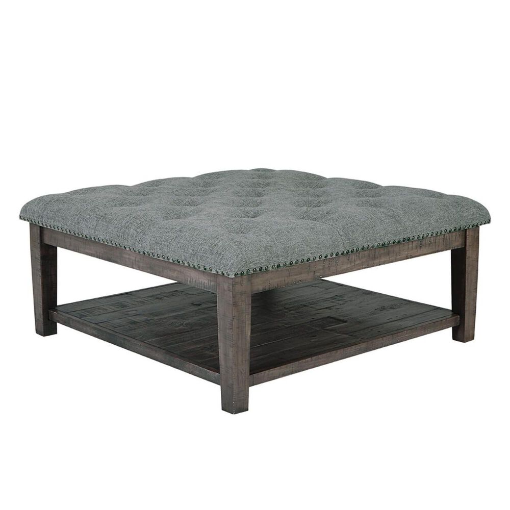Signature Design by Ashley Borlofield Ottoman Cocktail Table in Dark Grey, , large