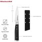 KitchenAid Gourmet 3.5" Serrated Paring Knife in Stainless Steel and Black, , large