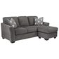 Signature Design by Ashley Brise Right Facing Sofa Chaise in Gray, , large