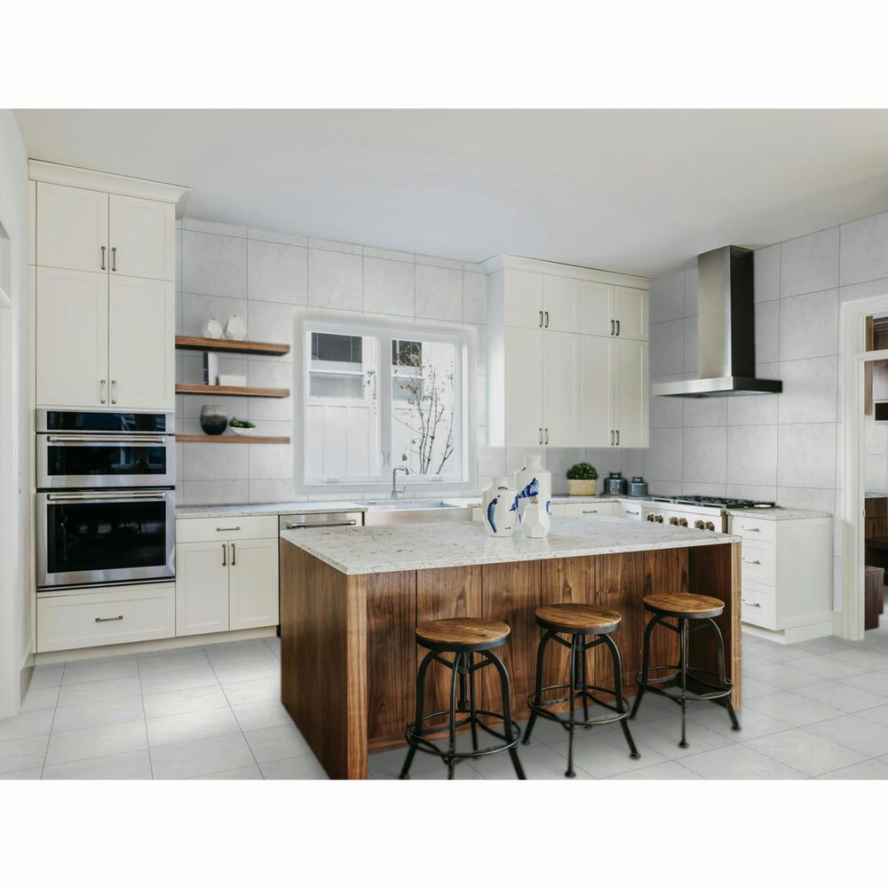 Emser Winter Frost 18&quot; x 18&quot; Marble Tile, , large