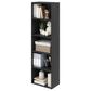 HOMLUX 5-Tier Reversible Bookshelf with Decorative Open Shelves in Blackwood, , large