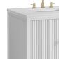 James Martin Vanities Myrrin 60" Double Vanity in Bright White with 3 cm Arctic Fall Solid Surface Top, , large