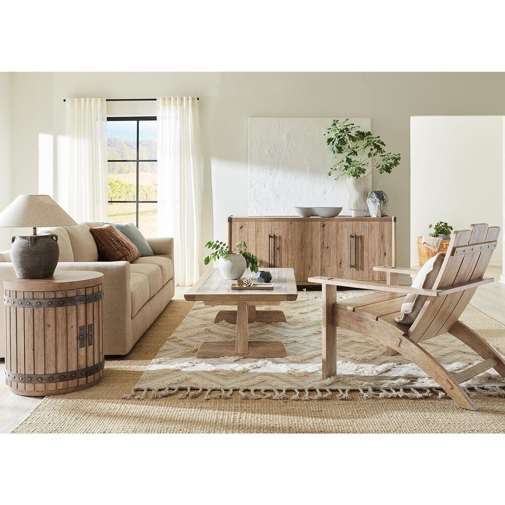 Hooker Furniture Vineyard Row Cocktail Table in Sonoma, Gray, Beige, Cream and Brown, , large
