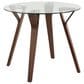 Lumisource Folia Dining Table in Walnut and Clear - Table Only, , large
