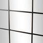 Maple and Jade 40" x 30" Metal Arched Window Pane Wall Mirror in Black, , large