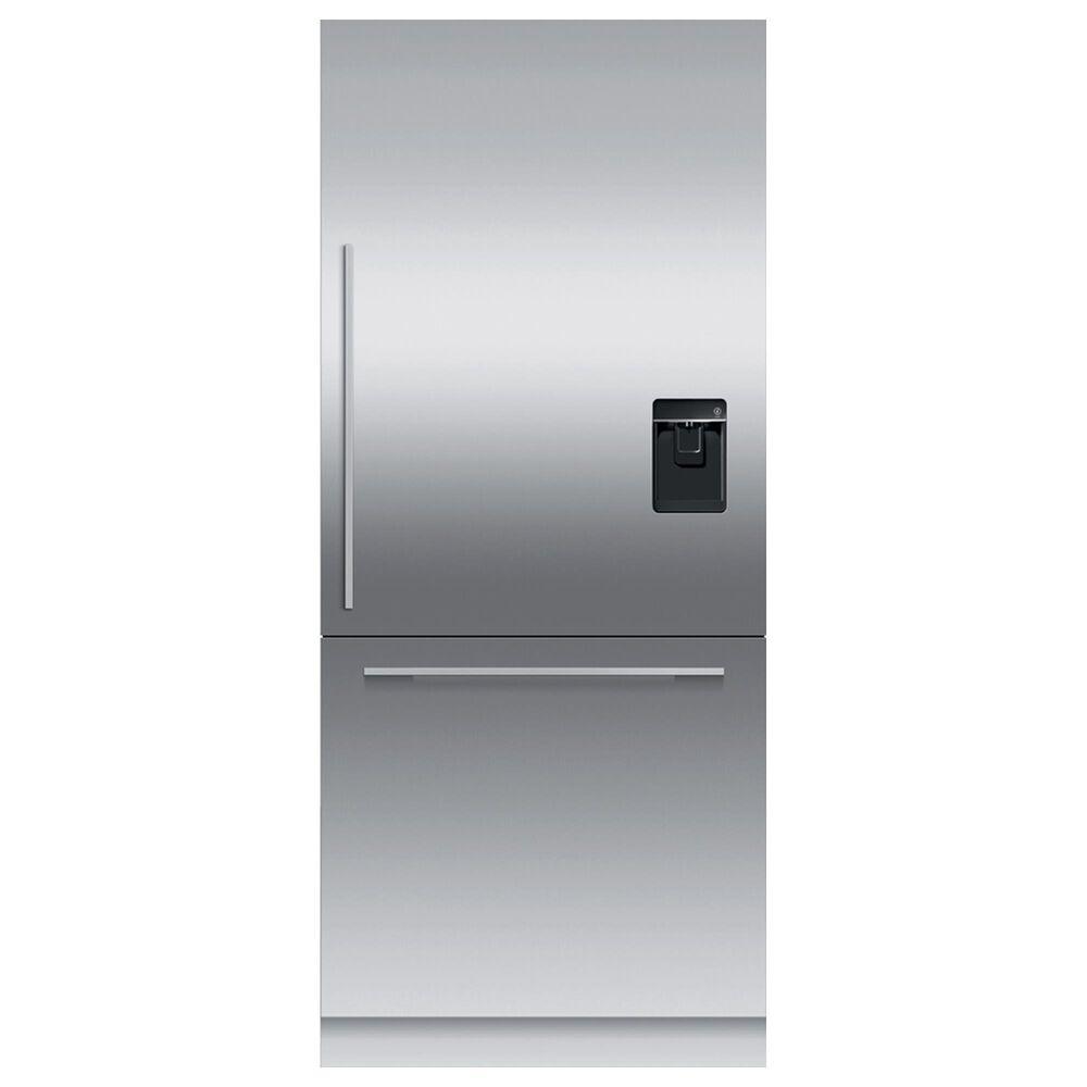 Fisher &amp; Paykel 2-Piece Contemporary Square Fine Handle Kit for RS36W Bottom Freezer in Stainless Steel, , large