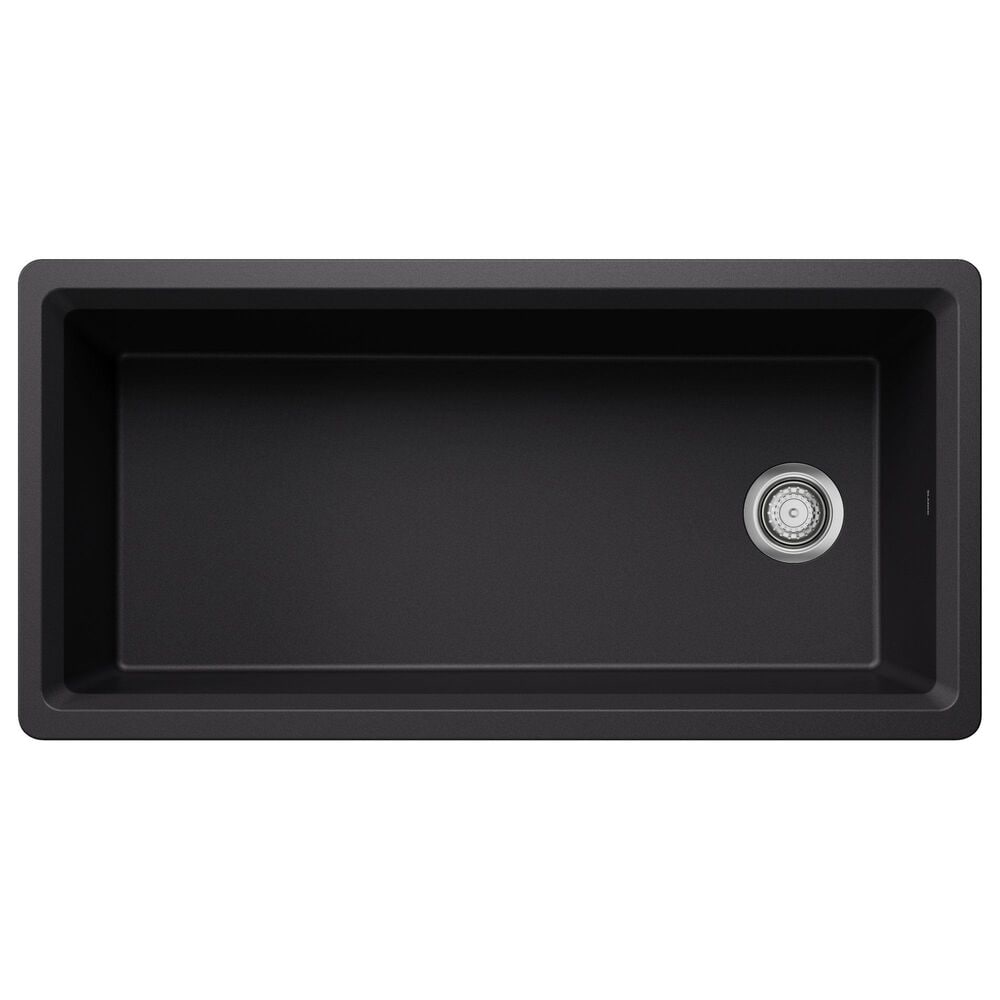 Blanco Inteos 39&quot; Undermount Single Bowl Kitchen Sink in Coal Black, , large