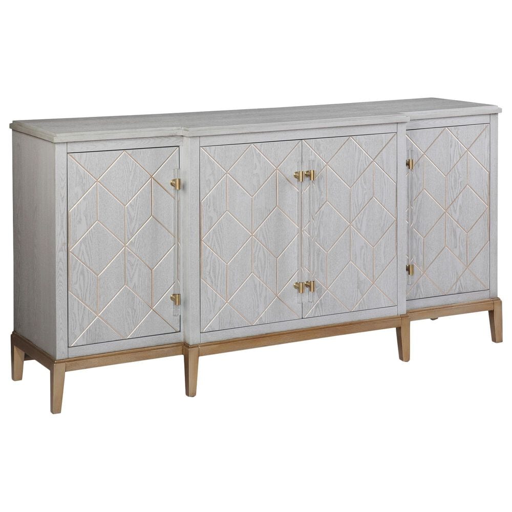Bassett Perrine 4-Door Server in Soft Graphite and Gold, , large