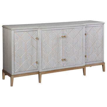 Bassett Mirror Company Perrine 4-Door Server in Soft Graphite and Gold, , large