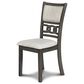 New Heritage Design Gia 3-Piece Round Dining Set in Gray, , large