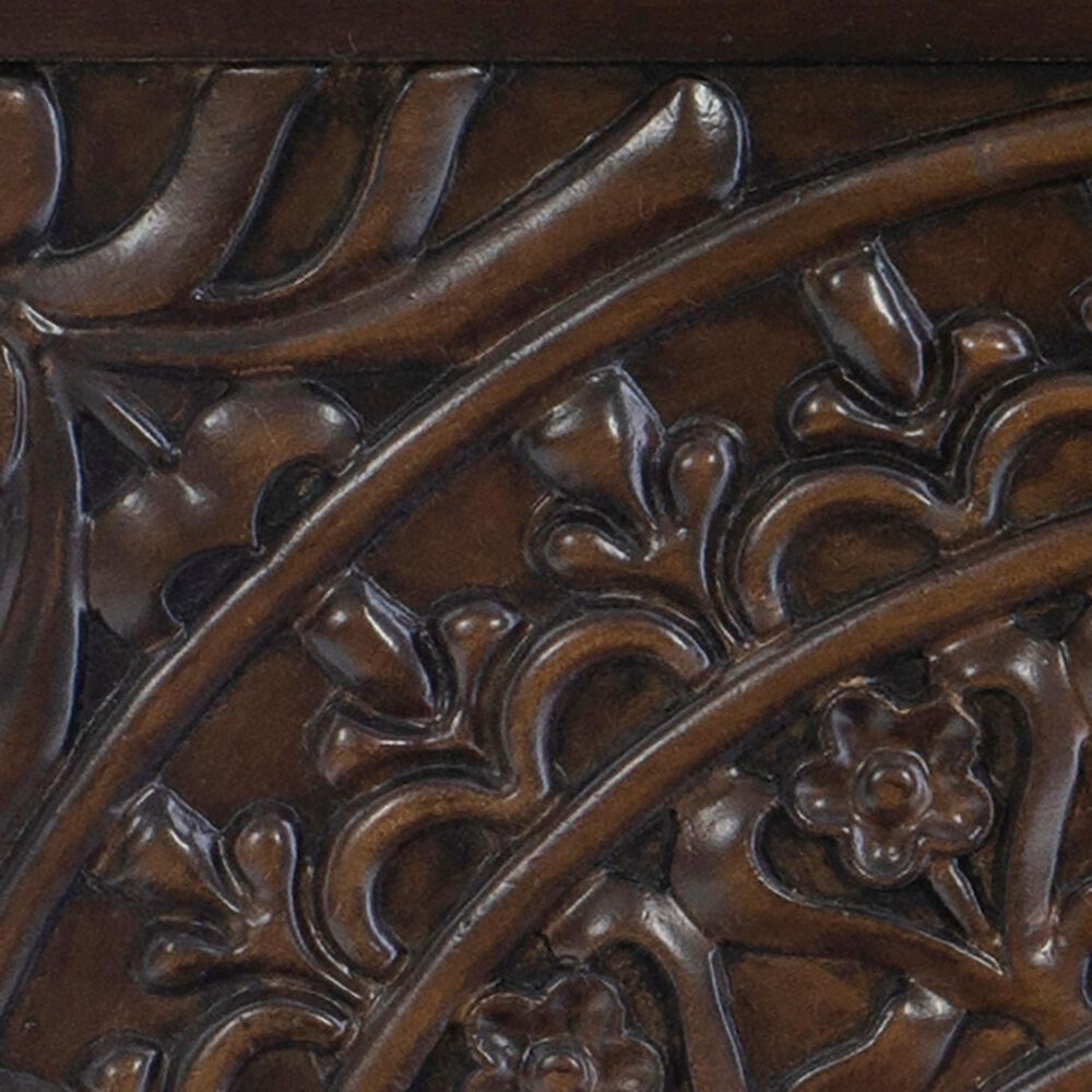 Linon Home Decor Grace Cabinet in Dark Brown, , large