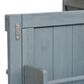 HOMLUX 50" Outdoor Kitchen Island in Grey Blue and Stainless Steel, , large