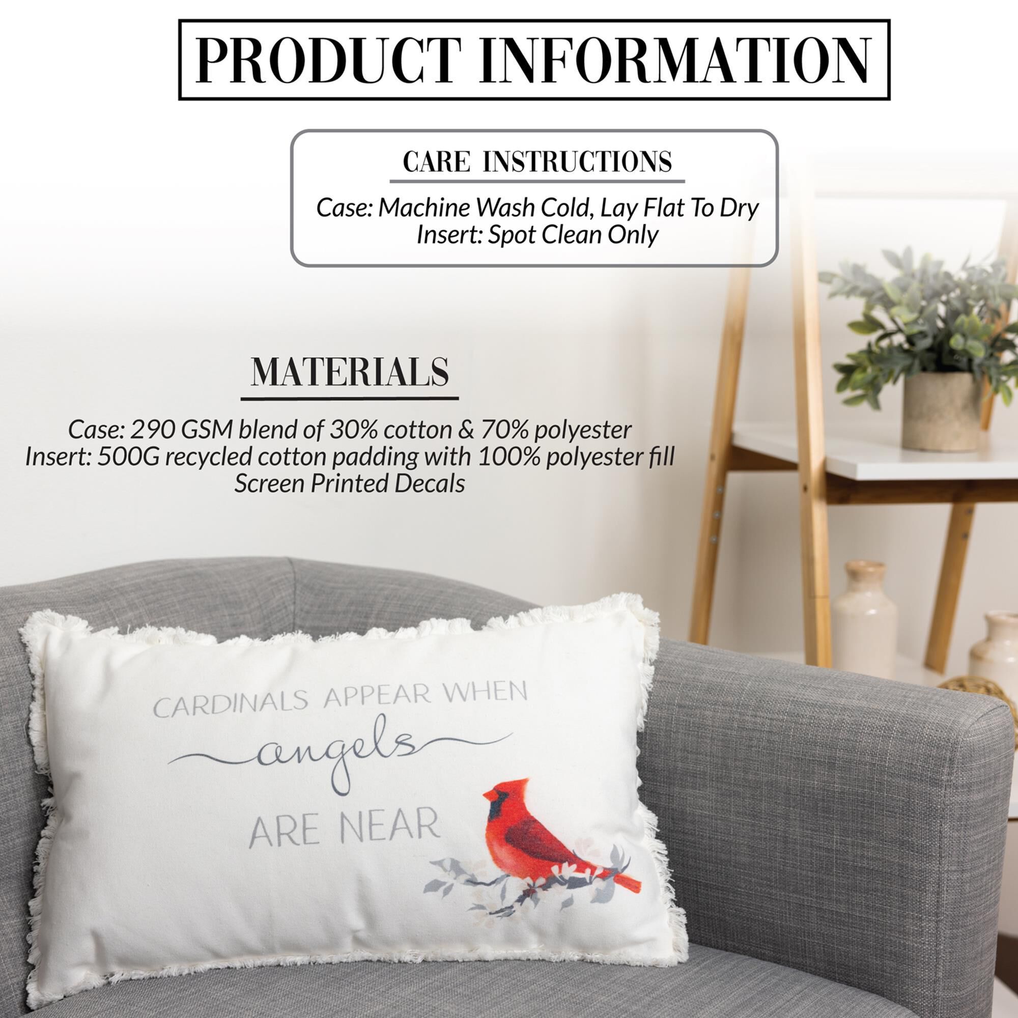 Cardinal throw pillow clearance
