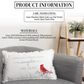 Pavilion Cardinals Appear 20" x 12" Throw Pillow in White, , large