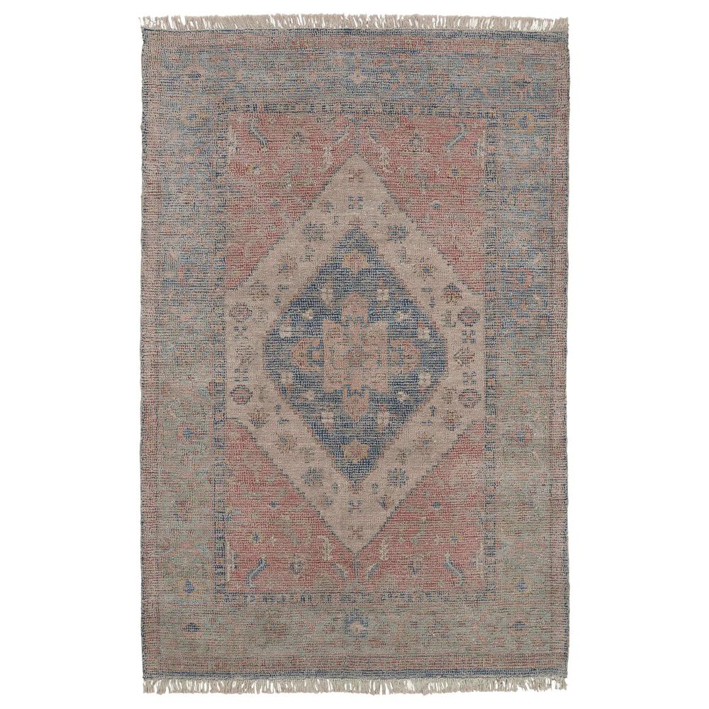 Feizy Caldwell 10" x 14" Blue and Orange Area Rug, , large