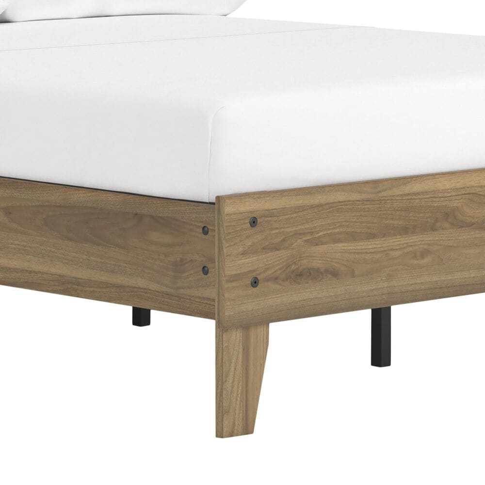 Ashley Deanlow Full Platform Panel Bed in Honey, , large