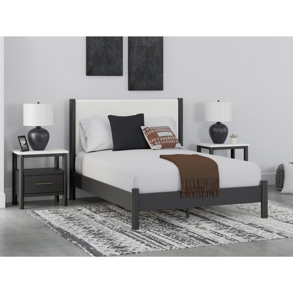 Ashley Cadmori 3-Piece Queen Platform Bedroom Set in Black and White, , large