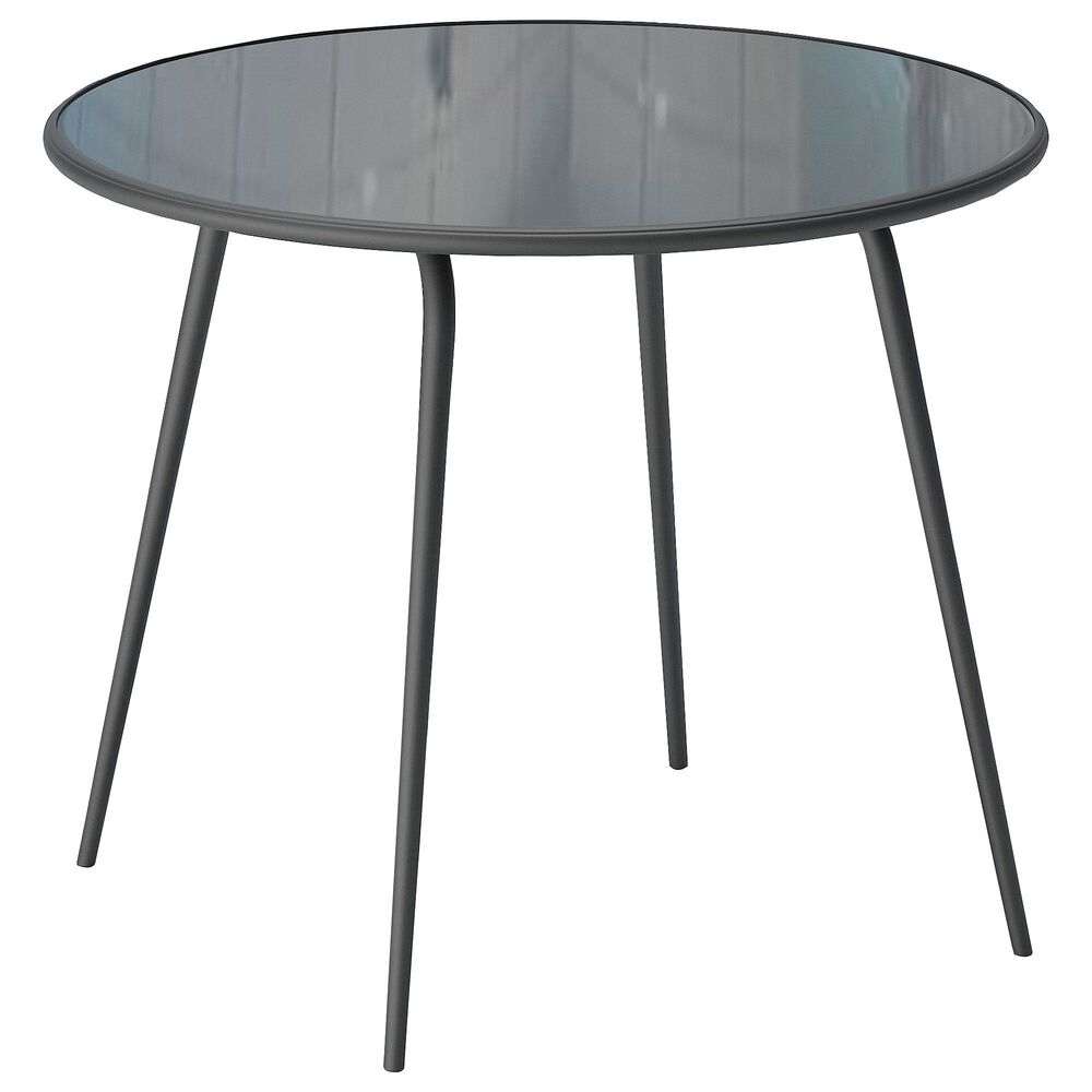 Signature Design by Ashley Palm Bliss Round Dining Table in Gray , , large