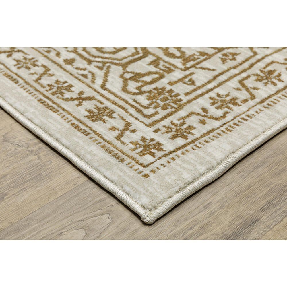 Oriental Weavers Intrigue INT03 5&#39;3&quot; x 7&#39;6&quot; Ivory Area Rug, , large