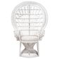 Baxton Studio Kallima Peacock Chair in White, , large