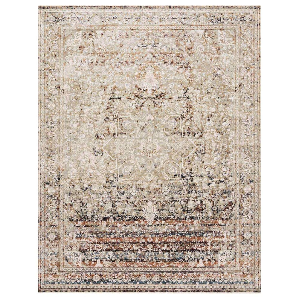 Loloi Theia THE-05 7"10" x 10" Taupe and Brick, , large