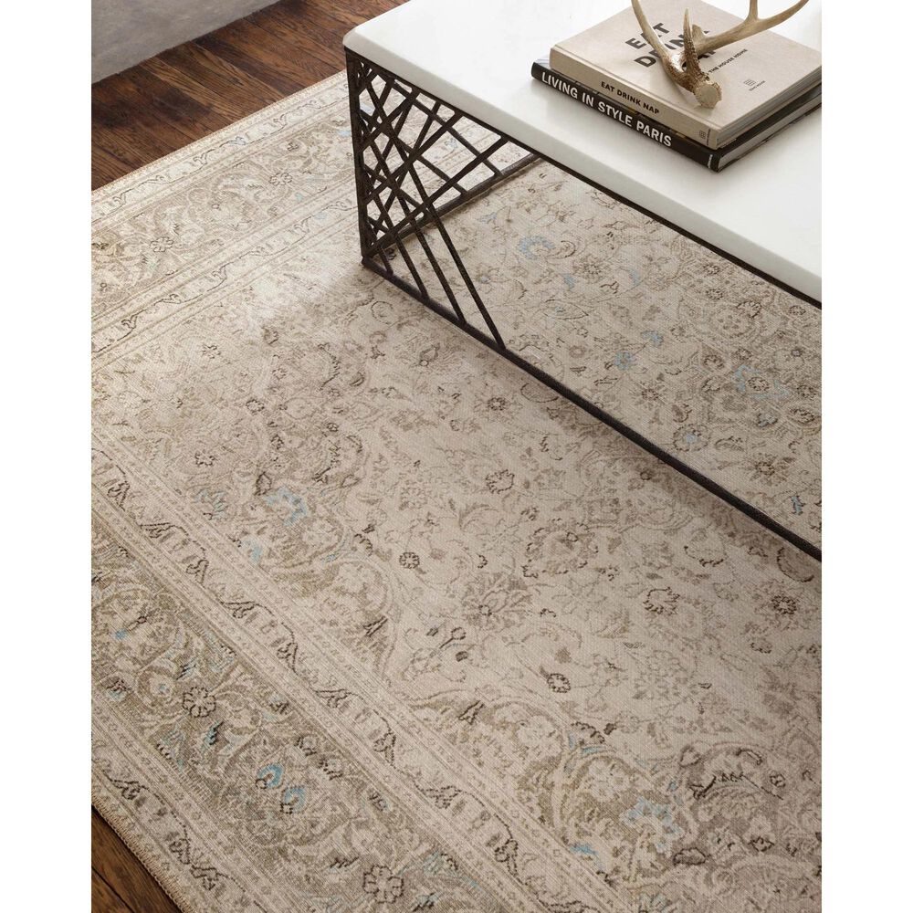 Loloi Loren LQ-03 3&#39;6&quot; x 5&#39;6&quot; Sand and Taupe Area Rug, , large