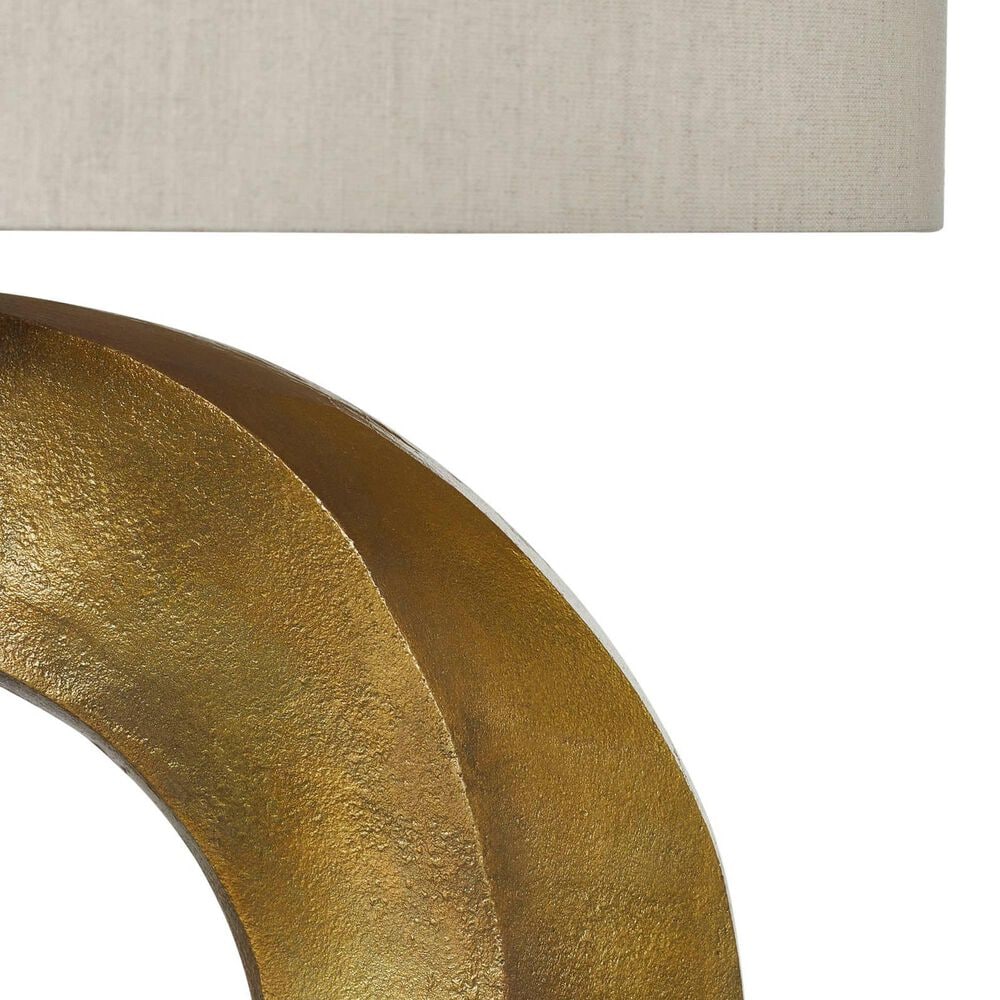 LH Imports Iris Table Lamp in Antique Brass, , large