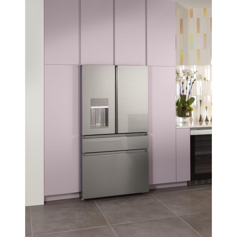 Cafe 22.3 Cu. Ft. 4-Door French Door Refrigerator in Platinum Glass, , large