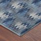 Dalyn Rug Company Soft Essentials Chevron Denim 10" x 14" Area Rug, , large