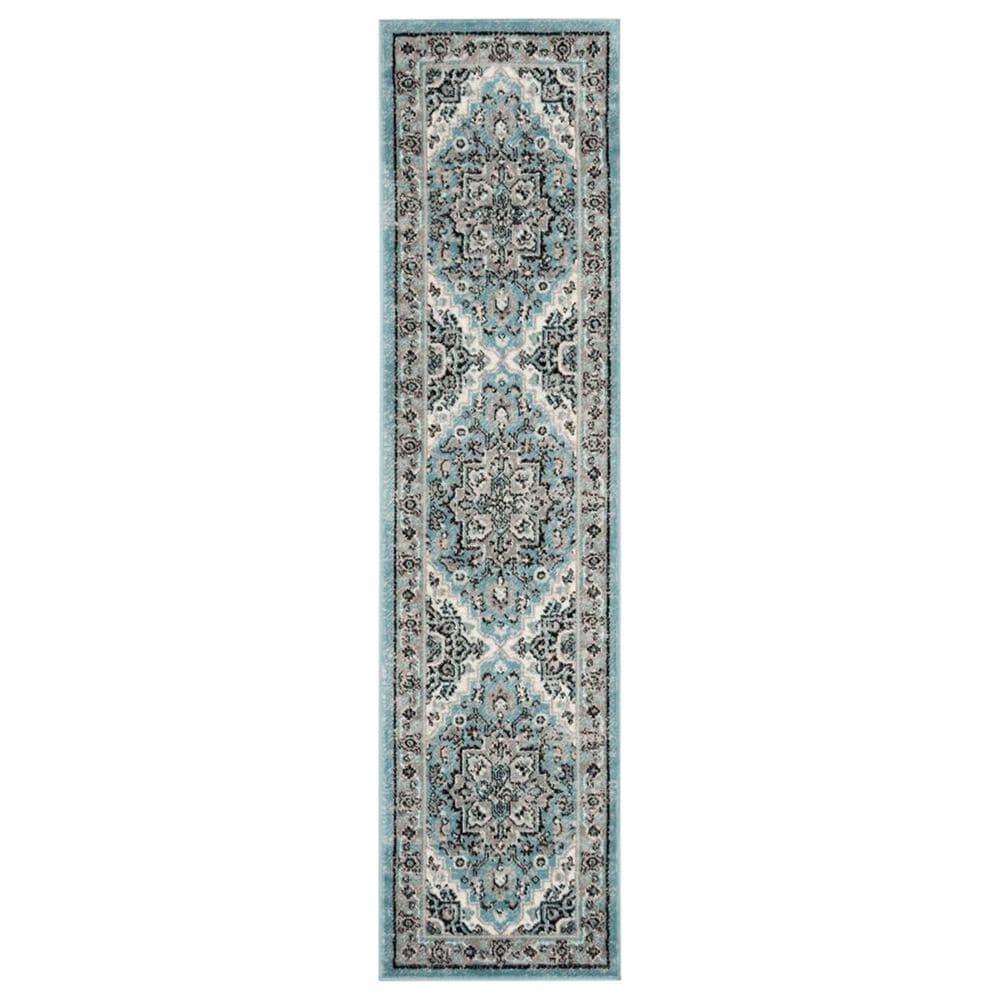 Safavieh Skyler SKY126M 2" x 6" Blue and Ivory Scatter Rug, , large