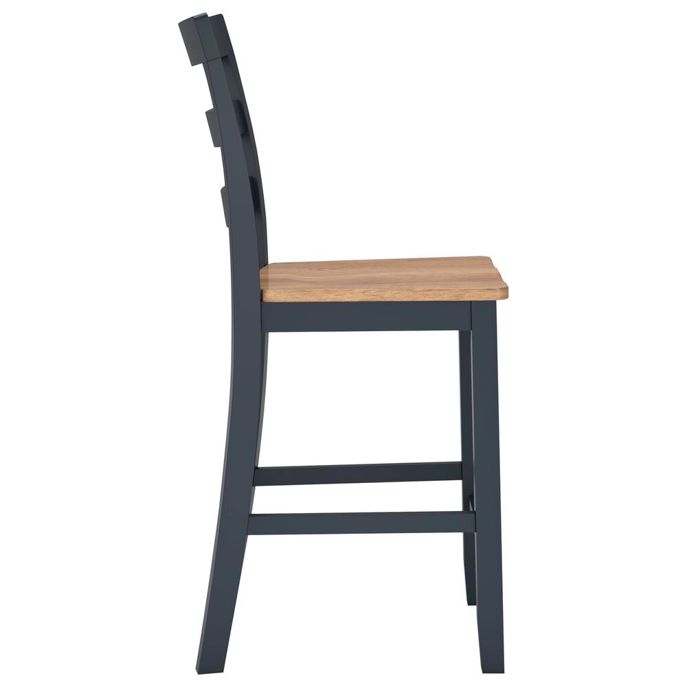 Ashley Gesthaven 3-Piece Counter Height Dining Set in Natural and Blue, , large