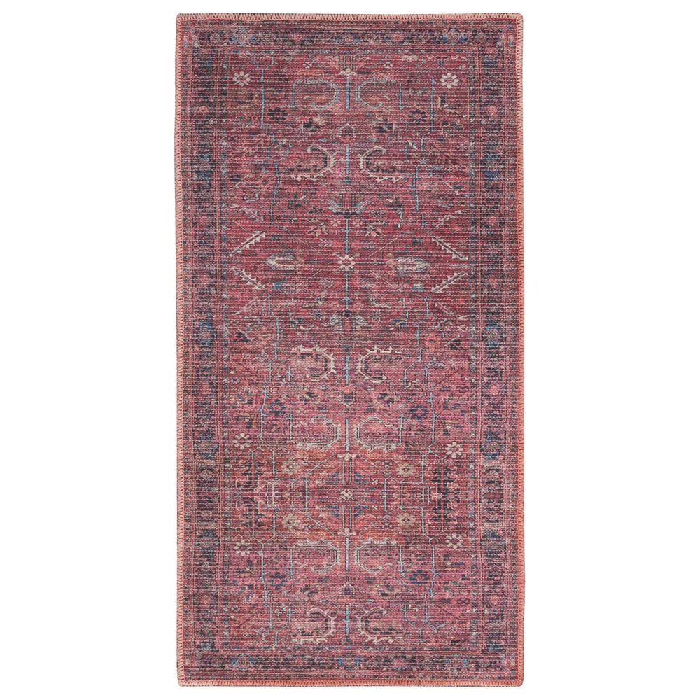 57 Grand by Nicole Curtis Series 1 2" x 3"9" Brick Red, Navy and Ivory Area Rug, , large