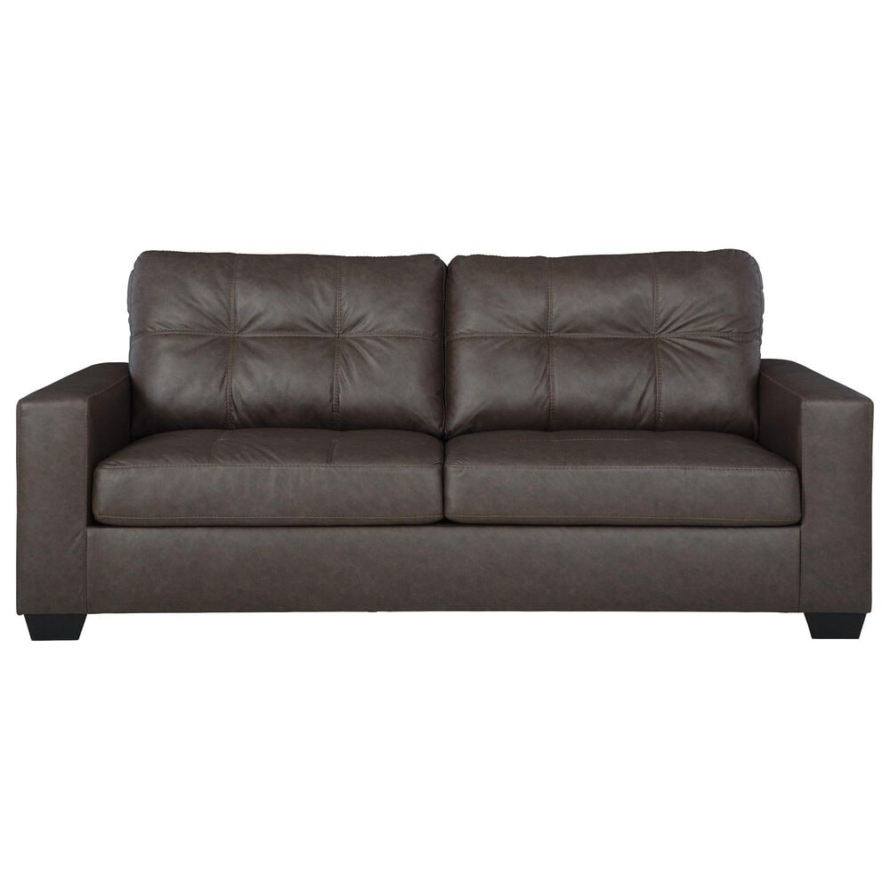 Ashley Barlin Mills Stationary Queen Sleeper Sofa in Umber, , large