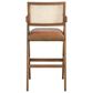 Armen Living Harley 30" Bar Stool in Nutmeg Brown, , large