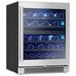 Zephyr 4.75 Cu. Ft. Dual Zone Wine Cooler in Stainless Steel, , large