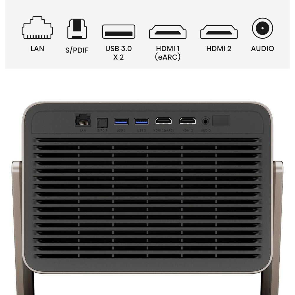Hisense Triple Laser Mini Projector with 4000 ANSI Lumens in Gray, , large
