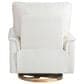 Baby Appleseed Anza Manual Swivel Glider Recliner in Snow, , large
