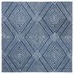 Safavieh Micro-Loop MLP608N 5" Square Navy and Ivory Area Rug, , large