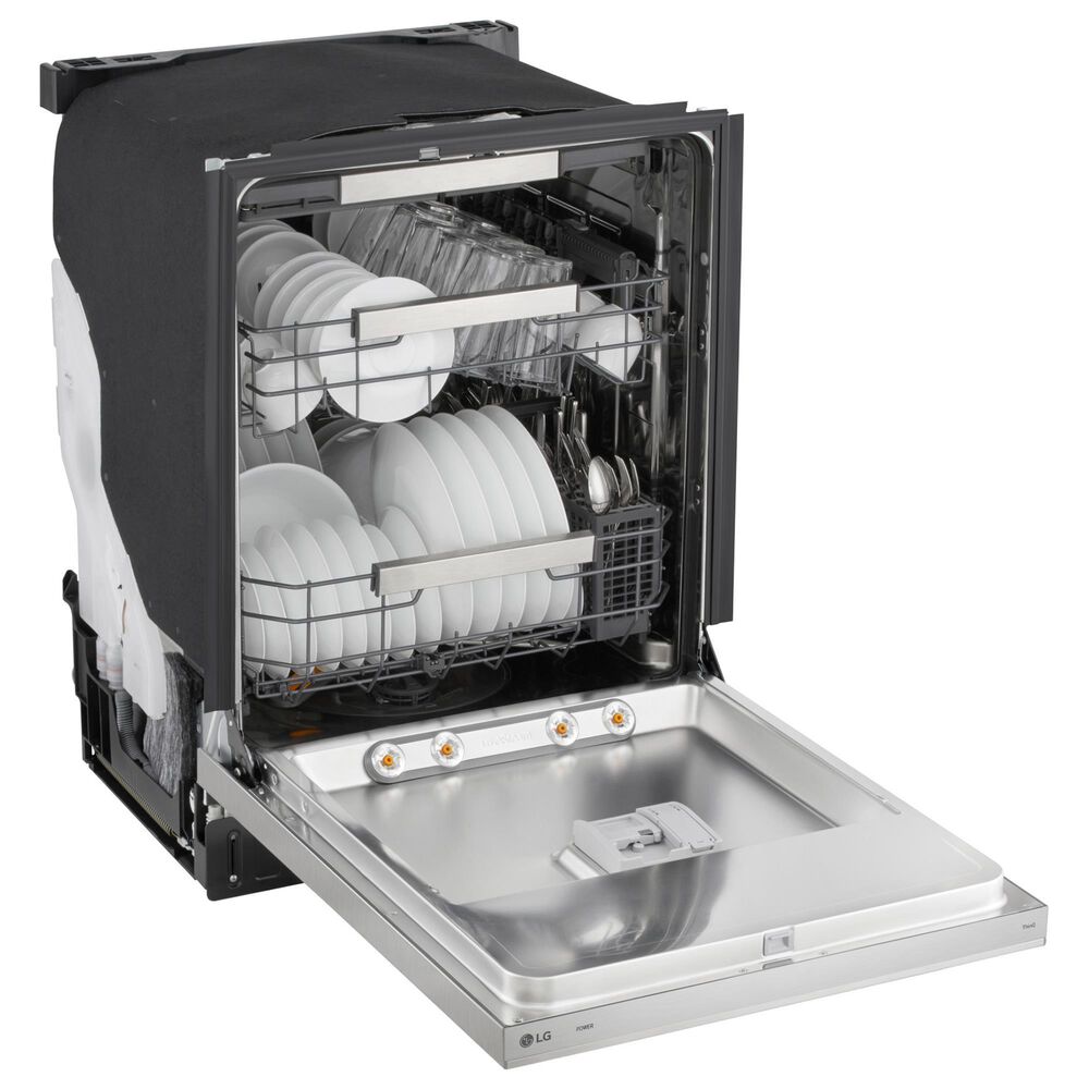 LG 24" Built-In Pocket Handle Dishwasher with 3rd Rack in PrintProof Stainless Steel, , large