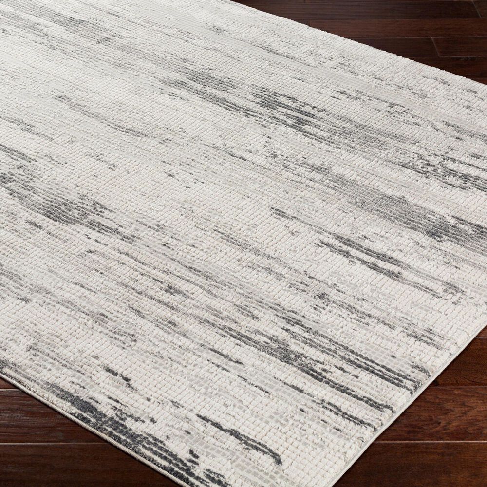 Surya Aisha 10&#39; x 14&#39; Gray, Charcoal, Light Gray and Off-White Area Rug, , large