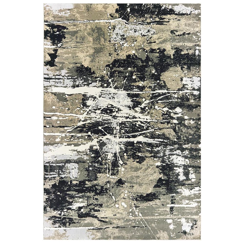 Oriental Weavers Bowen 109E 6"7" x 9"6" Black Area Rug, , large